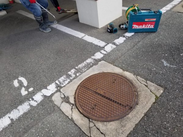 福岡県久留米市にて、汚水配管の切り替え工事を行ってきました
